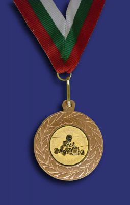 Медал М1035-3-К бронз за картинг