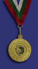 Медал М1035-1-R злато за риболов
