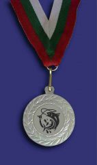 Медал М1035-2-R сребро за риболов