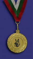 Медал М1035-1-KU злато с куче