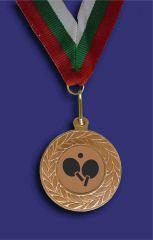 Медал М1035-3-ТТ бронз за тенис на маса