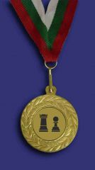 Медал М1035-1-CH злато за шах