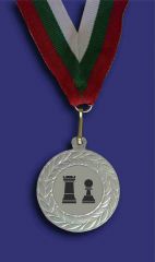Медал М1035-2-CH сребро за шах