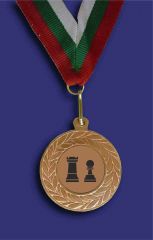 Медал M1035-3-CH бронз за шах