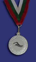 Медал М1035-2-P сребро за плуване